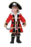 Ciao 14798.3-4 Disfraz de Capitán Piratas Niño (Talla 3-4 años)