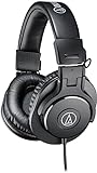 Audio-Technica M30x Auriculares de estudio profesionales para grabación, creadores, podasts y escucha diaria, Negro.