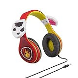 EKids Paw Patrol Marshall - Auriculares de Diadema para niños con función de limitación de Volumen integrada para Escuchar de Forma Segura, Color Rojo