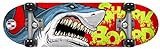 Stamp Sas Skate Board 28'X8' Shark SKIDS Control, Unisex-Youth, Red