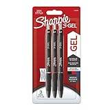 Sharpie S-Gel | Bolígrafos de gel | Punta mediana (0,7 mm) | Tinta negra, roja y azul | 3 unidades