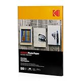 Kodak Gloss Insta Dry- Papel fotográfico A4, 50 hojas, 180 g, amarillo