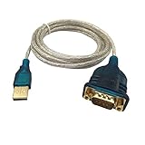 DSD TECH SH-RS232D Cable USB a Serie RS232 con Puerto DB9 Macho Chip PL2303HXD Incorporado para Windows Linux y Mac OS