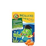 Moller’s  | Omega 3 para niños | Omega-3 Cápsulas de Aceite de Pescado con Ácidos Grasos Omega 3 | Con DHA y EPA, Sin Gluten, Sin Lactosa, Sin Azucares Añadidos | Tutti Frutti | 36 Uds