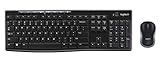 Бездротова клавіатура та миша Logitech MK270 Combo для Windows, британська англійська розкладка QWERTY - чорний
