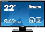iiyama T2253MTS-B1 Monitor Táctil LED 54.7 cm, 21.5 pulgadas, Full-HD Multitáctil Óptico de 2 puntos (VGA, DVI, HDMI, USB para tactilidad), Negro Mate