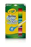 Crayola 256334.024 - Lot de 50 marqueurs SuperTips