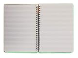 Cuaderno con espiral en formato A5 15 x 21 cm con 10 líneas pentagrama