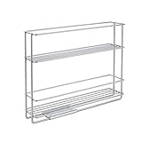 Metaltex Inund Out Removable Spice Rack 2 Tiers, Silver Metal, 22 x 28 x 6 cm