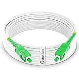 Octofibre - Cable Fibra Óptica Router - 10 Metros - Reforzado con Blindaje de Kevlar - SC APC a SC APC - 10 Años de Garantía