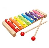 Xylophone XLKJ, jouet xylophone, instrument de musique en bois xylophone pour enfants pour cadeaux d'anniversaire pour enfants