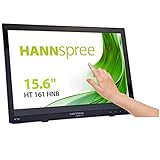 Hannspree HT HT161HNB 15.6' 1366 x 768Pixeles Multi-Touch Mesa Negro - Monitor (39,6 cm (15.6'), 12 ms, 220 CD/m², 500:1, Capacitiva, 1366 x 768 Pixeles)
