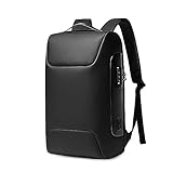 FANDARE Tyverisikringsrygsæk Skoletasker med USB-port Vandtæt rygsæk til bærbar computer op til 15.6 Multifunktionelle rygsække Mænd/kvinder Skoletasker til erhvervsarbejde Arbejdsrejsestudier Daily Black