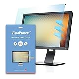 VistaProtect - Filtro Anti Luz Azul y Protector Premium para Pantallas de Ordenador & Monitores, Desmontable (universal de 26' a 27' pulgadas)