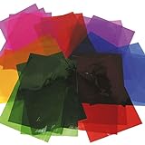 Baker Ross Láminas de Celofán de Colores Decorar (Paquete de 36) Perfectas para decorar manualidades infantiles (EK5452)