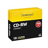 Intenso CD-RW 700MB / 80min, 12x 10 Pieza(s) - CD-RW vírgenes (12x, CD-RW, 700 MB, 10 Pieza(s), 120 mm, 80 min, 12x)