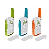 Motorola T42 Triple Talk About – Radio Devices (PMR446, 16 Channels, Range 4 km) Multicolor, (Pack of 3)