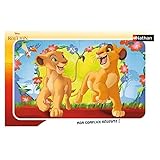 Nathan Puzzles - 15 Piece Frame Puzzle - Simba ແລະ Nala/Disney The Lion King ROI Lion Children (Ravensburger 4005556861835)