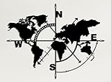 Металева карта світу – Metal Weltkarte – 3D металева стіна Силует настінного декору 101 x 76 см