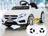 ATAA Mercedes GLA teledirigido - Blanco- Coche eléctrico para niños y niñas con batería 12 voltios y Mando para Padres…