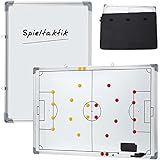 smartpeas Pizarra Futbol Entrenador magnética 60x45 cm con imanes + Accesorios & 1 Bolsa de Transporte