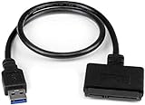 StarTech.com USB3S2SAT3CB - Adaptador USB 3.0-2.5' SATA III, Color Negro