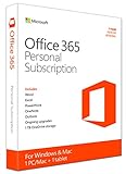 Microsoft Office 365 Personal - Paquete De Programas Para Teléfono, Tablet, PC/Mac De 32/64b, Inglés, 1 Licencia, 1 Año