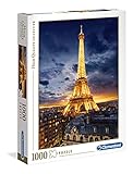 Clementoni - Puzzle 1000 piezas paisaje ciudad Tour Eiffel, Puzzle adulto paisaje París (39514)