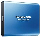 Disco duro externo de 4 TB, disco duro portátil 4000 GB SSD externo, disco duro para ordenador, USB 3.1 ultra delgado tipo C, Mac, portátil (4 tb-blue-2)