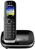Panasonic KX-TGJ310SPB - Teléfono Fijo Inalámbrico (LCD color, Agenda de 250 Números, Bloqueo de Llamadas, Modo ECO Plus, Modo No Molestar), Color Negro