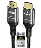 10k 8k 4k Cable HDMI 2.1 de 48Gbps 1ms Certificado Ultra Alta Velocidad HDMI Cable 4K 120Hz 144Hz 8K 60Hz ARC eARC DTS:X Dol-by Atmos Dynamic HDR Compatible con Mac Soundbar Gaming PC PS5 Xbox (0,5m)