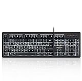 Perixx PERIBOARD-329 Backlit Keyboard with USB Cable, 19 High Keys Scissor Type and Anti-Ghosting, Multicolor LED Illumination, Spanish QWERTY Layout