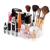 REFORUNG Makeup Organizer Lipstick Clear Cosmetic Organizer with 12 Slots Lipstick Holder Clear Acrylic Makeup Organizer ສໍາລັບເຄື່ອງສໍາອາງເຄື່ອງປະດັບ