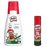Pritt Craft Glue, przezroczysty schnący uniwersalny klej do domu, szkoły lub biura, zestaw z 1 butelką po 100 gi 1 Pritt Stick Kebestift 11 g
