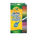 ຈິນຕະນາການທີ່ມີສີສັນສົດໃສ 24 ຊິ້ນ, ຊິ້ນສ່ວນ Supertips Crayon, ຫຼາຍສີ (58-5057-E-000), ສີ / ຮູບແບບທີ່ຖືກຈັດສັນ