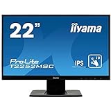 iiyama Prolite T2252MSC-B1 Monitor Táctil de 22' Multitáctil Capacitivo de 10 puntos, FullHD (1920x1080, panel IPS, 16:9, 7ms, 1 VGA, 1 HDMI, 1 DisplayPort) Negro Mate