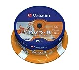 Verbatim 43538 - Pack de 25 DVD-R Imprimable
