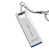 Memoria USB 982GB USB 3.0 Pendrive 982GB Impermeable Memoria Flash con Llavero para Computadoras/PC/Almacenamiento de Datos