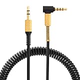 Yizhet Cable de Audio Auriculares de Repuesto Compatible con Marshall Major I Major II Major III Monitor Jack 3,5mm Cable de Aux para Marshall con Micrófono y Remotetalk para Carro Teléfono PC