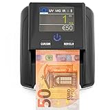 Detector de billetes falsos y contador de billetes 2 en 1 - Inserción uno a uno - Detector de billetes falsos UV/MG/IR para billetes falsos - Lector de mano compacto y liviano