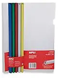 APLI 13112-Encuadernadores deslizantes con funda colores surtidos 5 u.