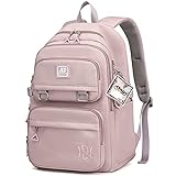 ກະເປົາເປ້ໂຮງຮຽນ JANSBEN Girl Boy Backpack Youth Teenagers Waterproof Nylon Multi-Pocket 30L (ສີມ່ວງ)