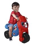 FEBER - Motofeber Easy, correpasillos infatil de color rojo con 2 ruedas y forma de moto, para niños y niñas a partir de 2 años de edad, Famosa (800012441)