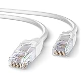 Mr. Tronic 25m Cable de Red Ethernet Trenzado | CAT6, CCA, UTP | Conectores RJ45 | LAN Gigabit de Alta Velocidad | Conexión a Internet | Ideal para PC, Router, Modem, Switch, TV (25 Metros, Blanco)