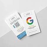 Tarjetas de Visita Reseñas Google My Business - Tarjetas de Presentación
