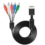XMSJSIY Componente AV Cable para PS2 PS3 AV HDTV Wire Multi Out Video Audio Cable YPbPr Componente para Playstation2/3 HDTV EDTV Cable Conector – 1.8 M