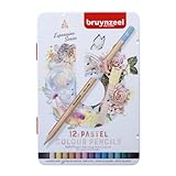 Bruynzeel Expression Pencil Set, 12 Pieces, in Tin, Pastel, 8712079468415