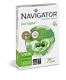 Navigator Eco-Logical - Papel multiusos para impresora - 75 grs 500 folios, color Blanco