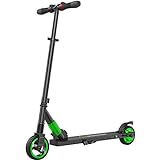 M MEGAWHEELS Scooter-Patinete electrico Adulto y niño, Ajustable la Altura, 5000 mAh, 23km/h.(Verde)