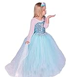 ELSA & ANNA Princesa Disfraz Traje Parte Las Niñas Vestido (Girls Princess Fancy Dress) ES-FR314 (2-3 Años, ES-FR314)